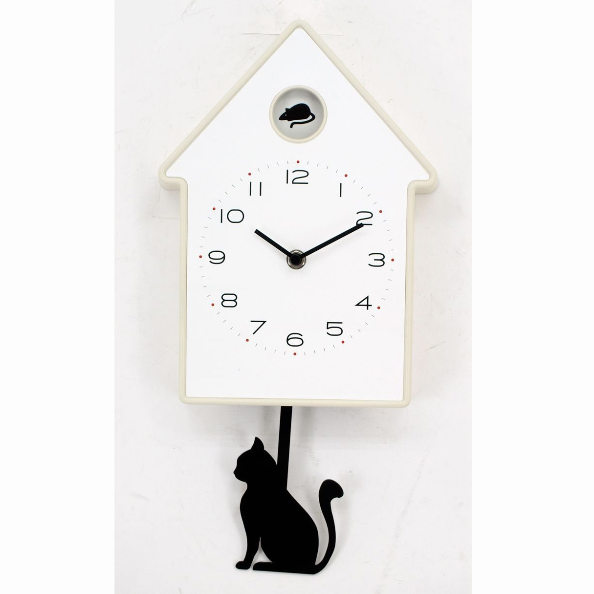 Modern Cuckoo Clock with Kitty Pendulum