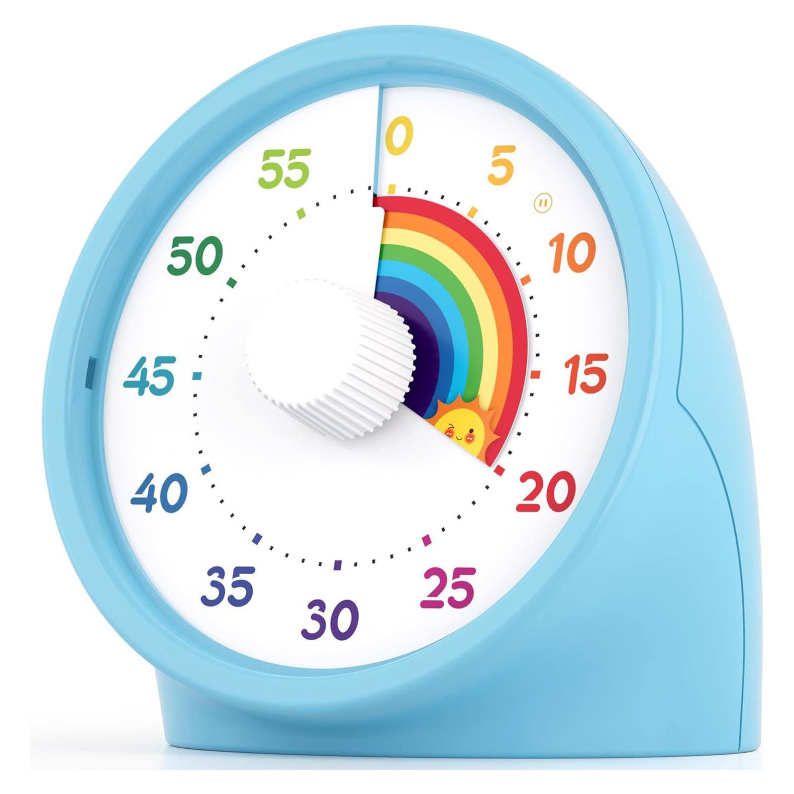 Rainbow Visual Timer for Kids with Pause Button