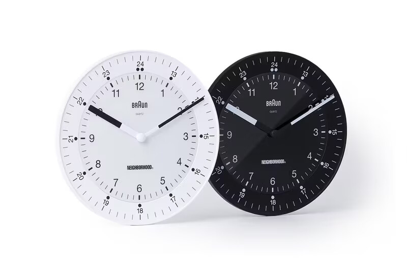 The Braun x NEIGHBORHOOD Clock Collection: Reviving Timeless Classics