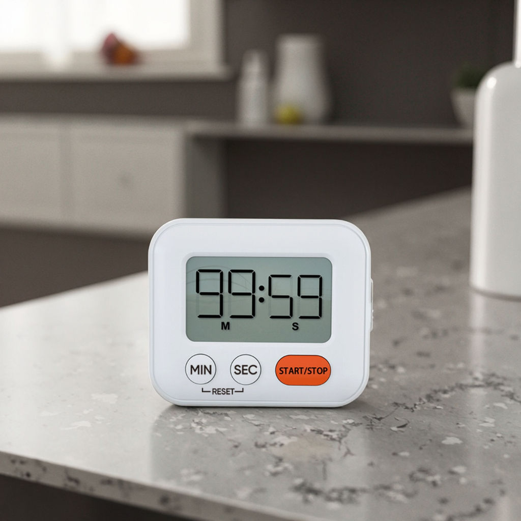 Portable Digital Electronic Countdown Timer for Kitchen Cooking Gym Teaching Kids Activity Office Use Made of Durable Plastic