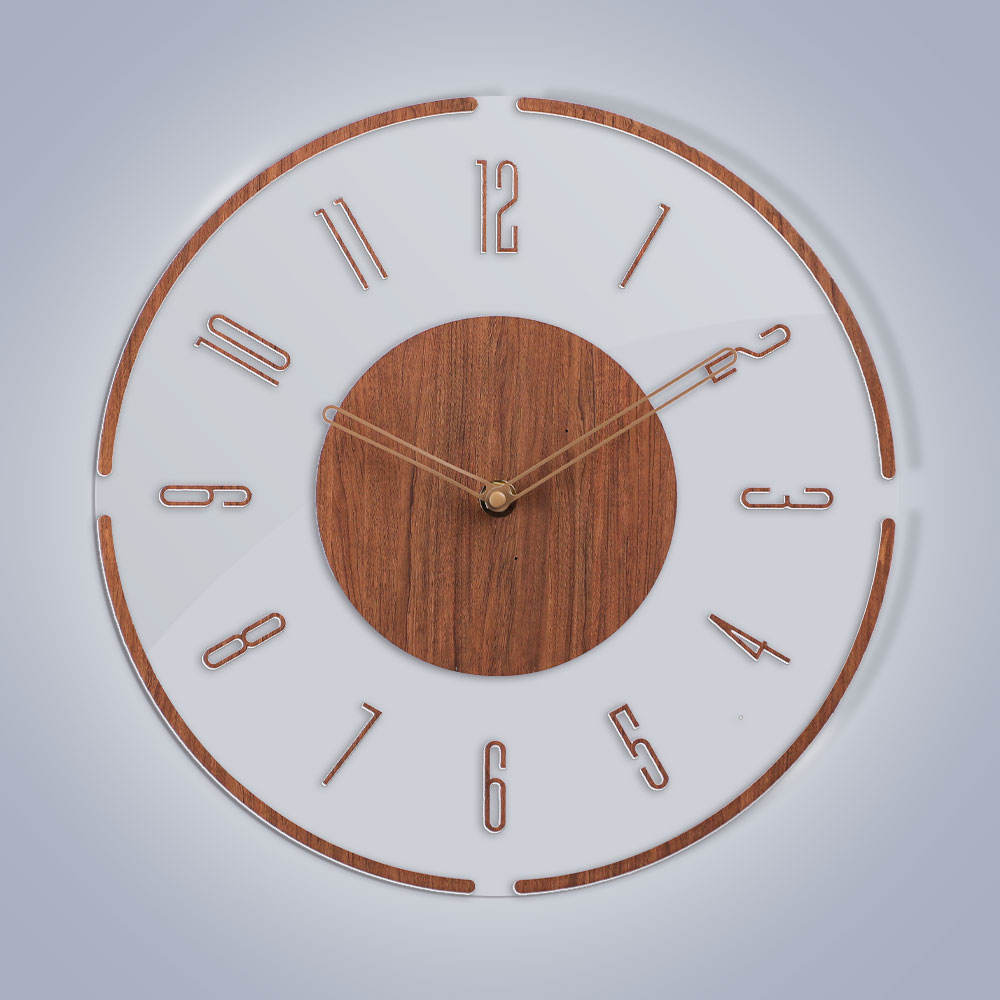 Modern Simple Style Quartz Wall Clock ABS Silent Mute Embossed Numbers for Home Office School Kitchen Bedroom Living Room