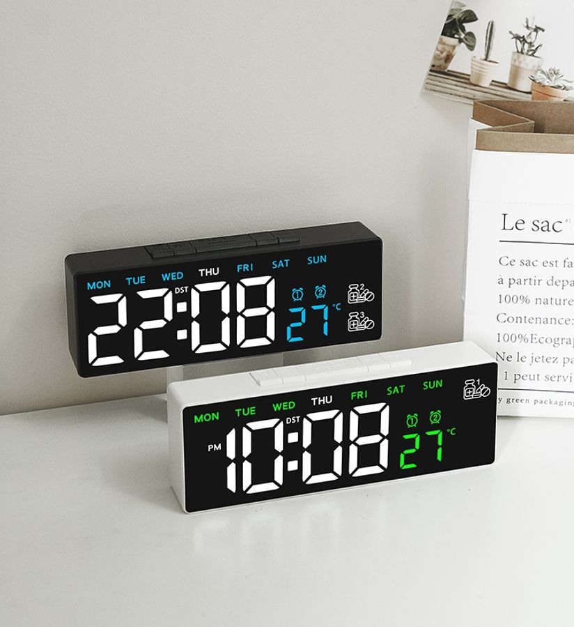 Wholesale New Multi-Functional LED Display Digital Clocks Modern Design Medication Reminders Alarm Clock Plastic Material