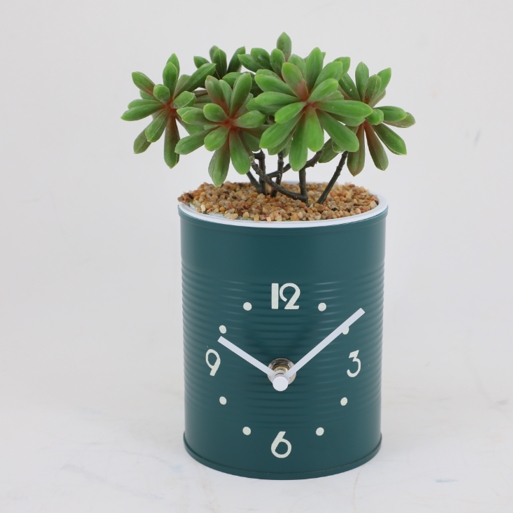 2023 Pen Box Wallclock Simple Style Desk Table Clock Flower Pot Reloj De Pared Home Decor Wall
