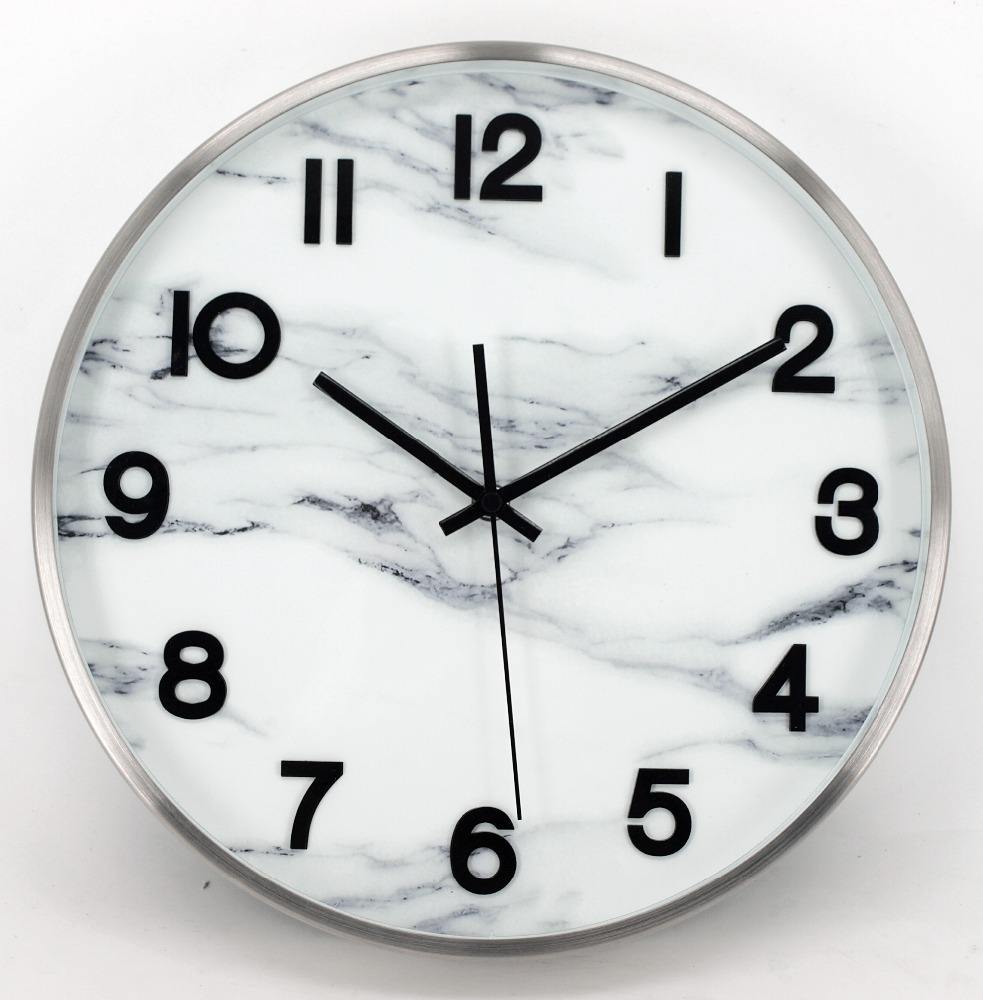 Marble Stone Decorative Quartz Wall Clock