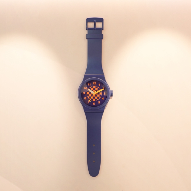 Art Deco Watch-Shaped Wall Clock