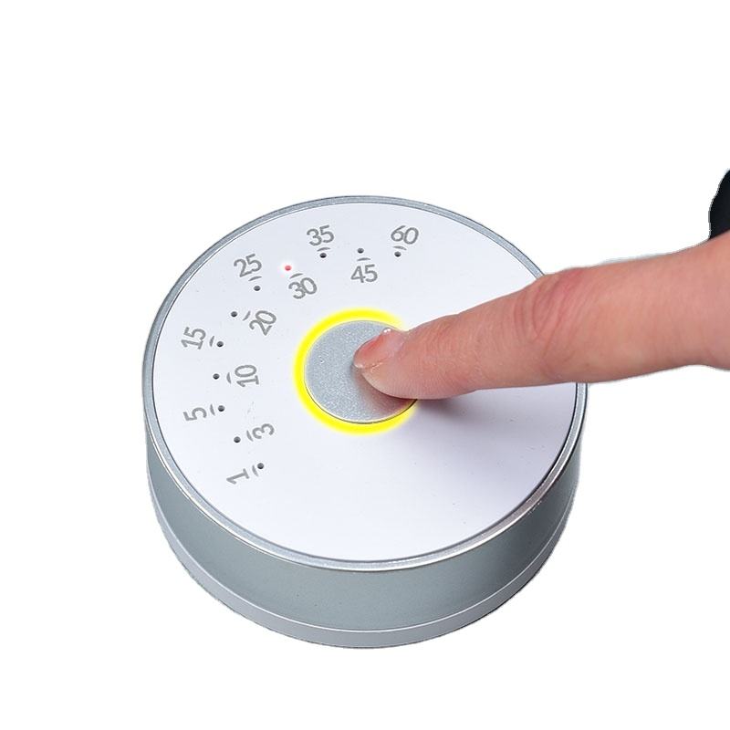 Round Magnetic Countdown Timer Kitchen Tool Plastic Rotating Cooking Clock with Alarm Battery Powered for Household Use