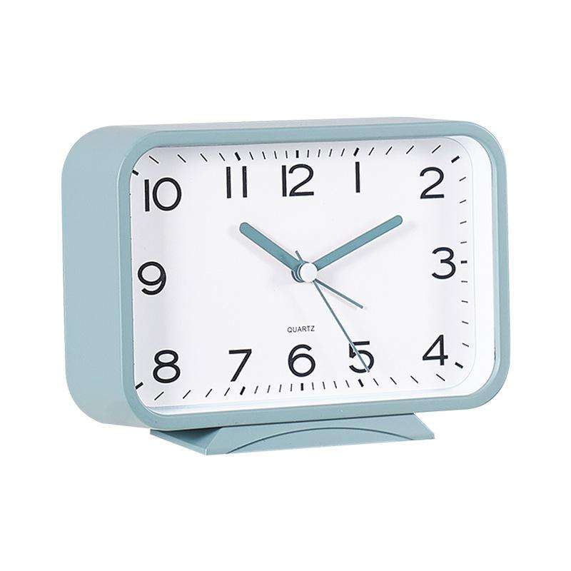 New Simple Alarm Clock Candy Colorful Desk Clock Children Students Square Desktop Study Clock