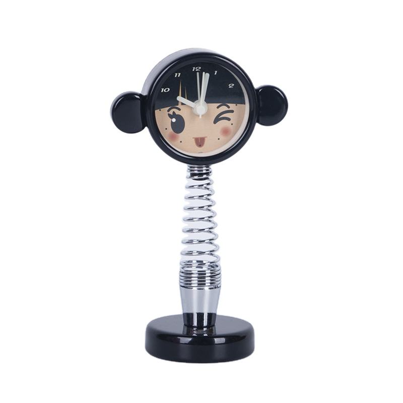 Gift Mini Animal Spring Cute Alarm Clock Creative Room Decoration Boys Girls Metal Cartoon Alarm Clock