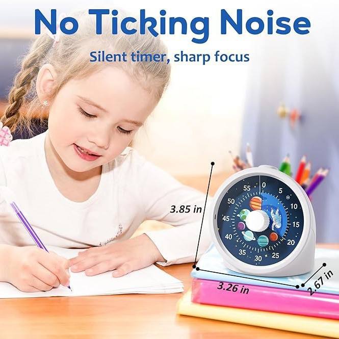 OEM Wholesale Factory Direct Study Timer for Kids 60 Minute Visual Manual Cooking Timers Kitchen Electric Countdown Timer Clock