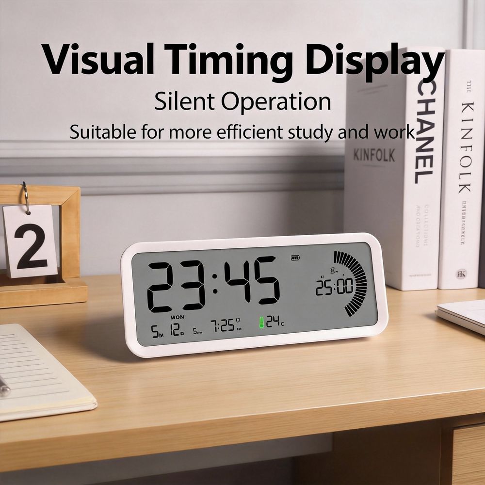 199 Minutes Max Set Electronic Digital Countdown Timer Multifunction Date Temperature Display LED Illuminated Battery Operated